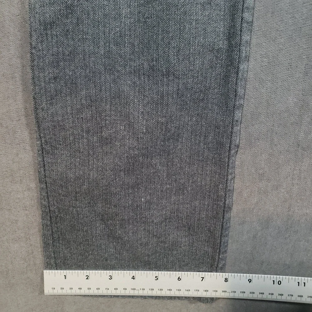 Old Navy Ultimate Straight Pants Mens 33x36 Grey Herringbone Built-In Flex